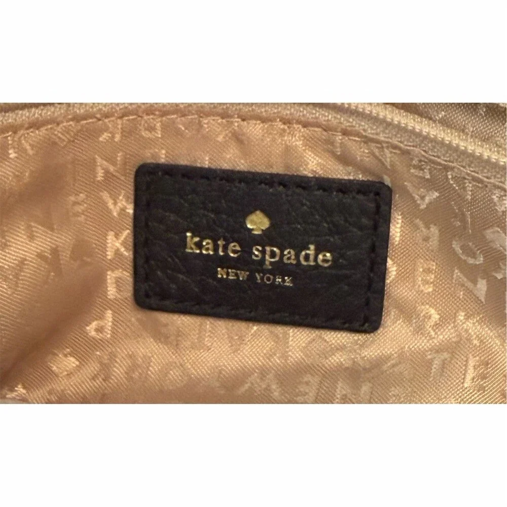 Kate Spade Magnolia Park Laurel Satchel Top Handle Bag Black Turn Lock